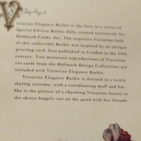 Victorian Elegance Barbie 1994 - Picture 4 of 10